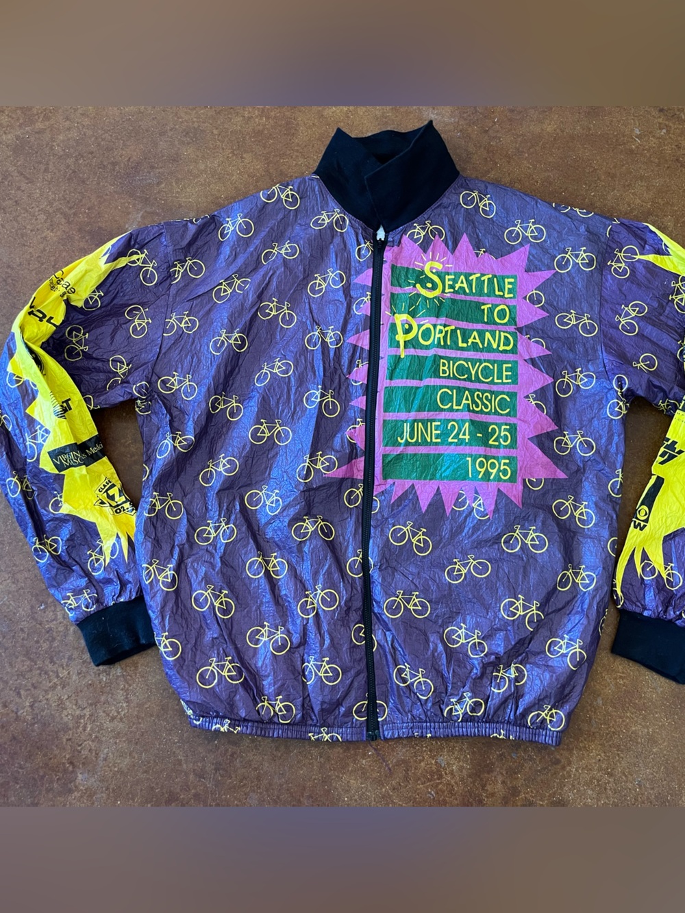 Bicycle jacket Seattle to Portland Bicycle Classic 1995 vintage jacket 90’s